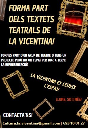 Participa en el programa ‘Textets teatrals’ de La Societat Cultural La Vicentina